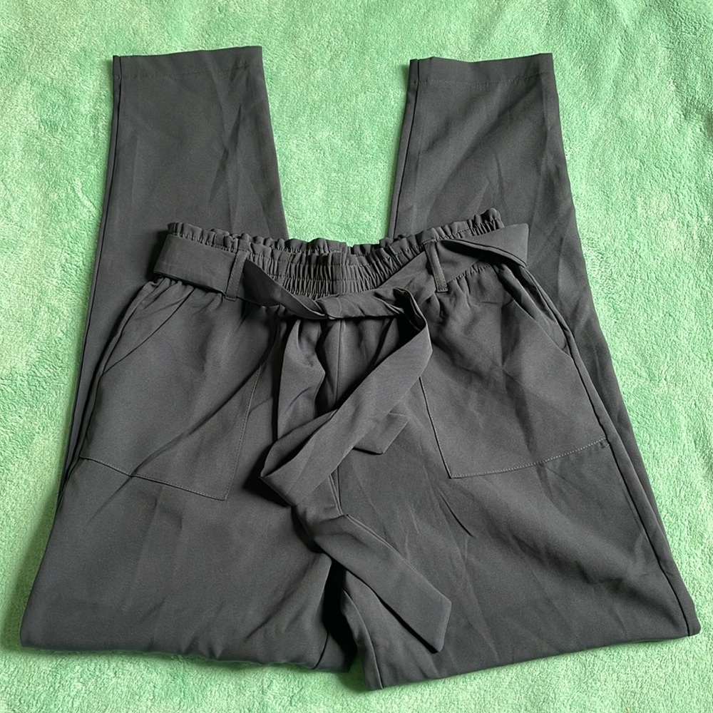 Paperbag Drapey High-Rise Pants